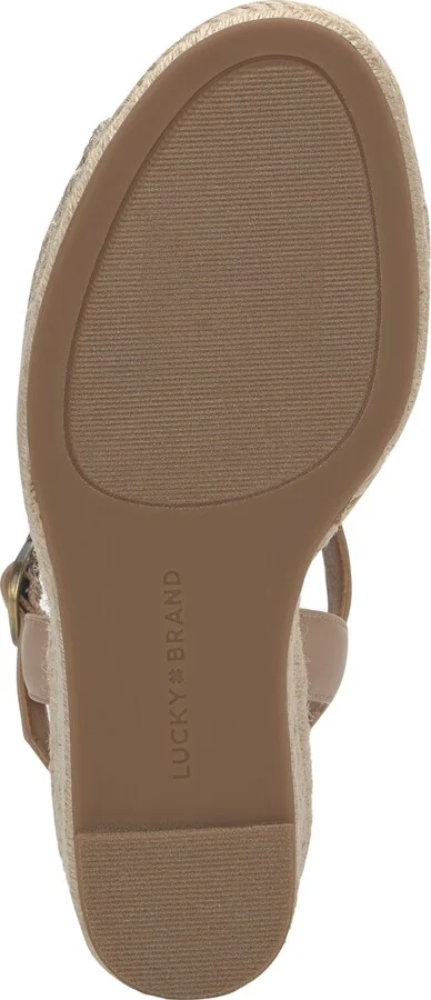 Lucky Brand Women's Coyna Floral Lace Platform Espadrille Wedge Sandals - Image 9