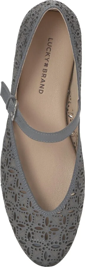 Lucky Brand Women's Cyrena Eyelet Mary Jane Ballet Flats - Image 8