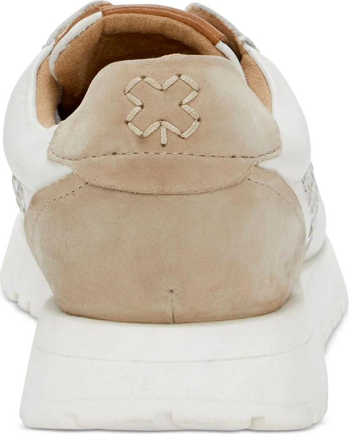 Lucky Brand Women's Deva Woven Knit Lace-Up Sneakers - White/Silver - Image 3