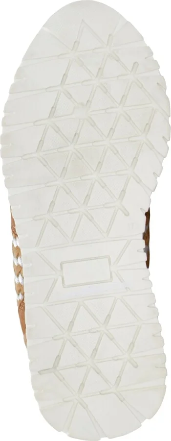 Lucky Brand Women's Deva Woven Knit Lace-Up Sneakers - White/Silver - Image 9