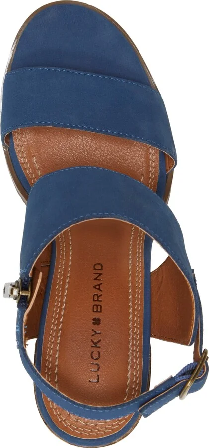 Lucky Brand Women's Dinzin Two-Strap Block-Heel Sandals - Image 8