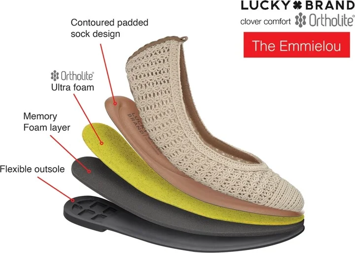 Lucky Brand Women's Emmielu Woven Ballet Flats - Image 6