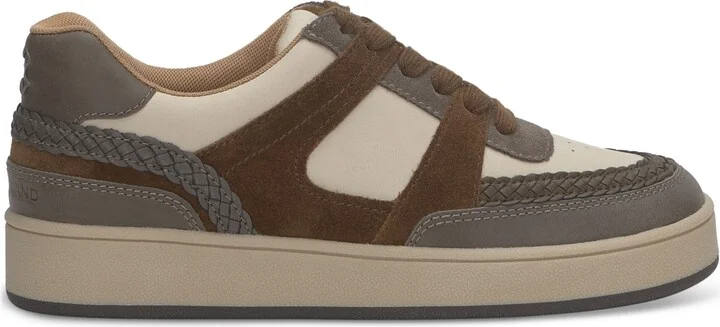 Lucky Brand Women's Halinna Court Lace-Up Sneakers - Bone Dessert/Brown Multi - Image 2