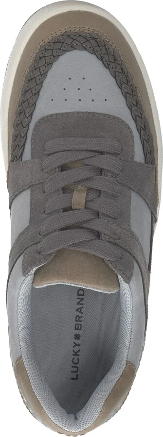 Lucky Brand Women's Halinna Court Lace-Up Sneakers - Bone Dessert/Brown Multi - Image 8