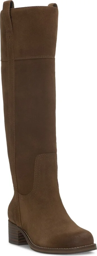 Lucky Brand Women's Hybiscus Knee-High Wide Calf Riding Boots