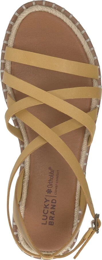 Lucky Brand Women's Kielly Strappy Whipstitch Flat Sandals - Image 4