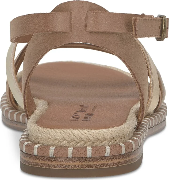Lucky Brand Women's Kielly Strappy Whipstitch Flat Sandals - Image 7
