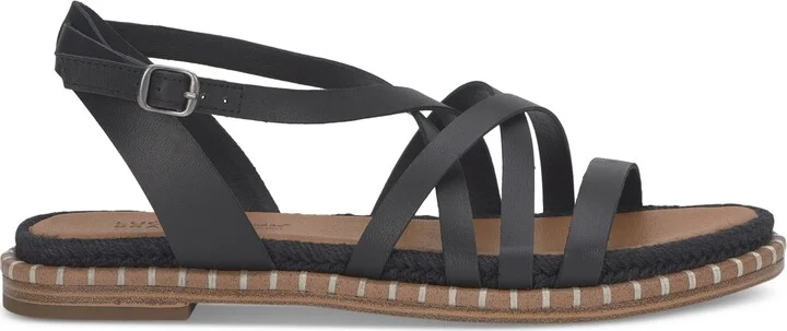 Lucky Brand Women's Kielly Strappy Whipstitch Flat Sandals - Image 10