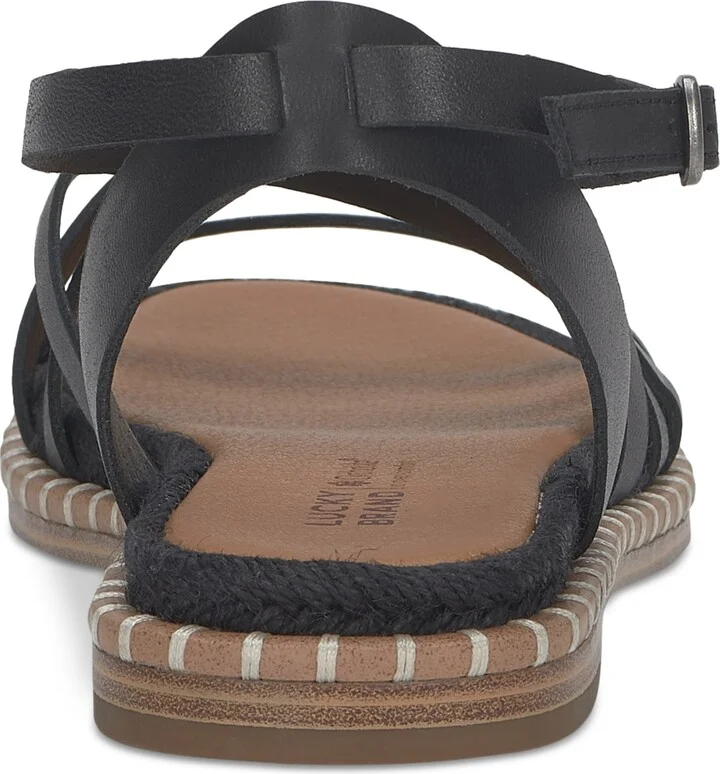 Lucky Brand Women's Kielly Strappy Whipstitch Flat Sandals - Image 11