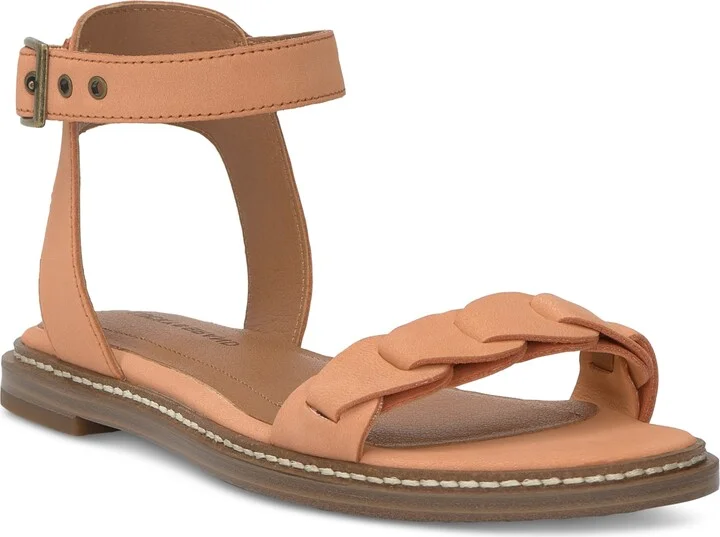 Tangerine Nubuck Leather