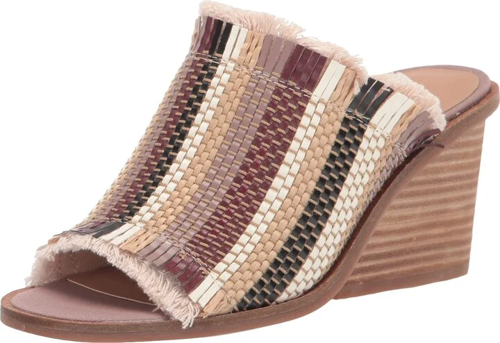 Lucky Brand Women's Leyshia Open Toe High Heel Slide Heeled Sandal