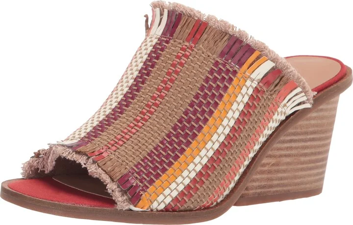 Lucky Brand Women's Leyshia Open Toe High Heel Slide Heeled Sandal