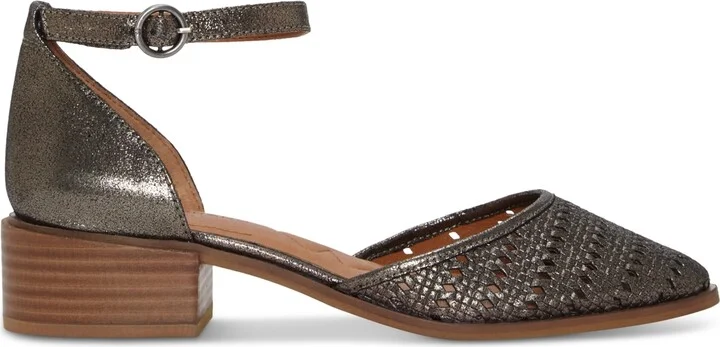 Lucky Brand Women's Maliya Crochet Woven Two-Piece Ankle-Strap Block-Heel Pumps - Image 2