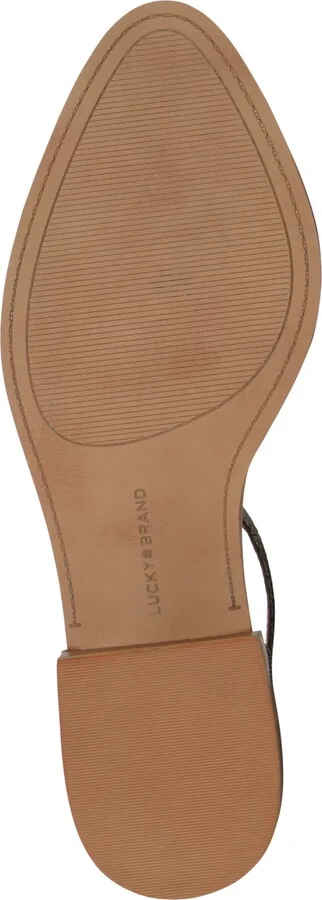 Lucky Brand Women's Maliya Crochet Woven Two-Piece Ankle-Strap Block-Heel Pumps - Image 5