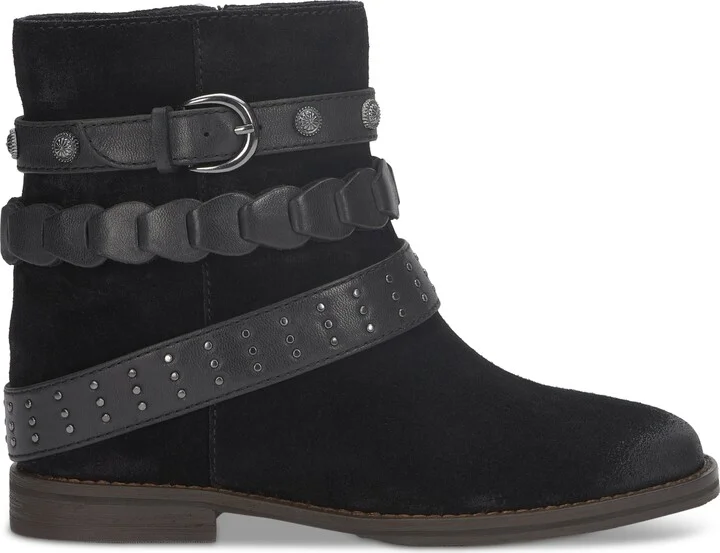 Lucky Brand Women's Miav Strappy Buckle Studded Harness Booties - Image 2