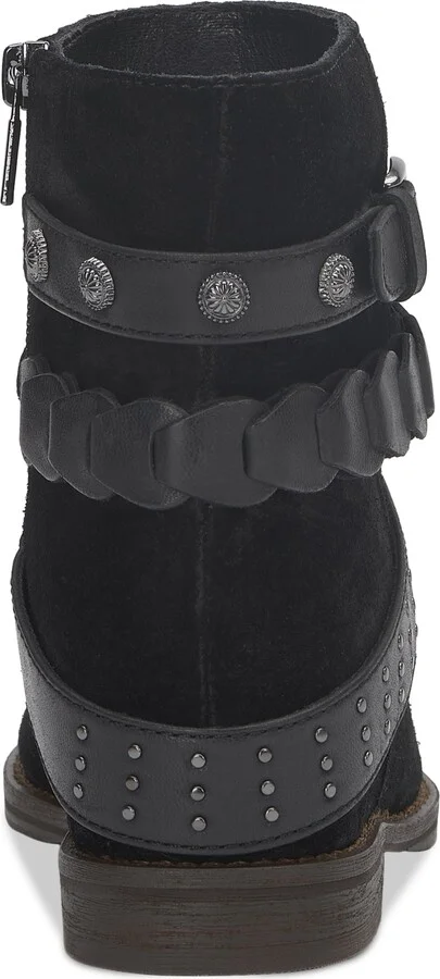 Lucky Brand Women's Miav Strappy Buckle Studded Harness Booties - Image 3
