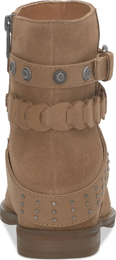 Lucky Brand Women's Miav Strappy Buckle Studded Harness Booties - Image 7