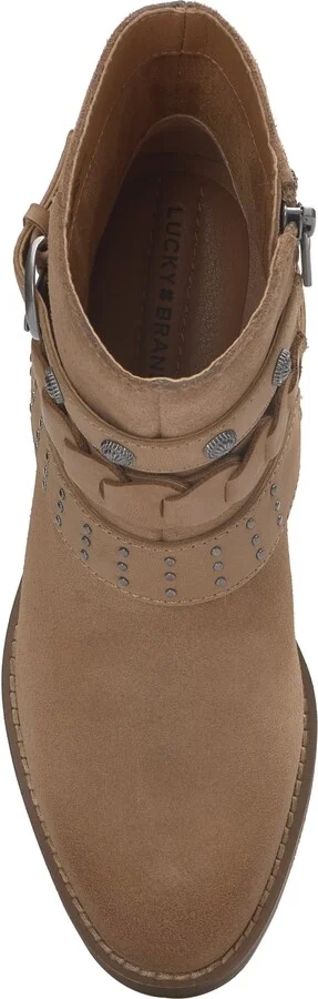 Lucky Brand Women's Miav Strappy Buckle Studded Harness Booties - Image 8