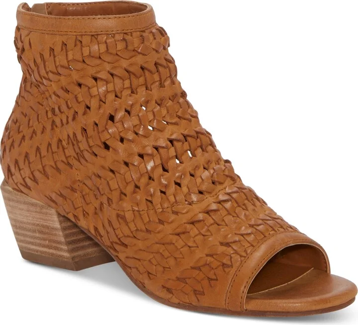 Lucky Brand Women's Mofira Woven Peep Toe Heeled Sandals
