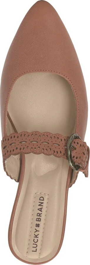 Lucky Brand Women's Nicona Eyelet Buckle Mule Flats - Image 4