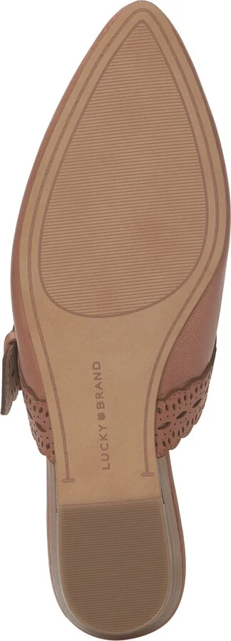 Lucky Brand Women's Nicona Eyelet Buckle Mule Flats - Image 5
