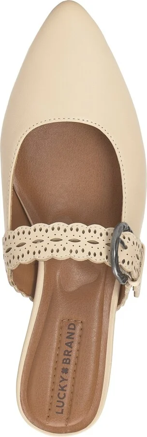 Lucky Brand Women's Nicona Eyelet Buckle Mule Flats - Image 8