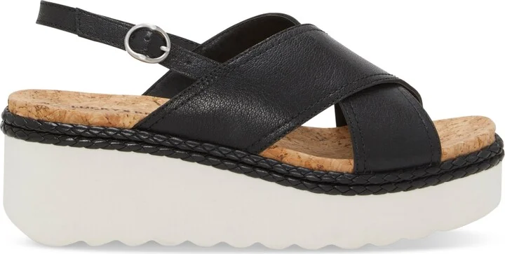 Lucky Brand Women's Pebina Crossband Platform Wedge Sandals - Image 2