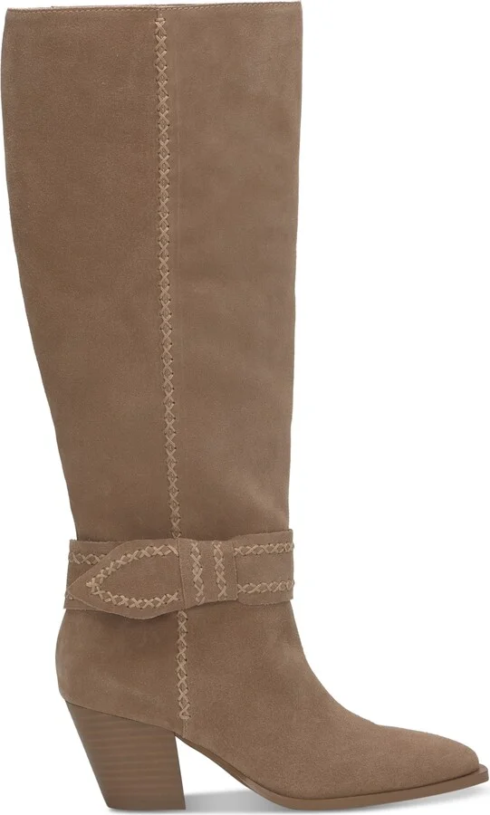Lucky Brand Women's Risvin Bow Whipstich Tall Knee High Heel Boots - Image 6
