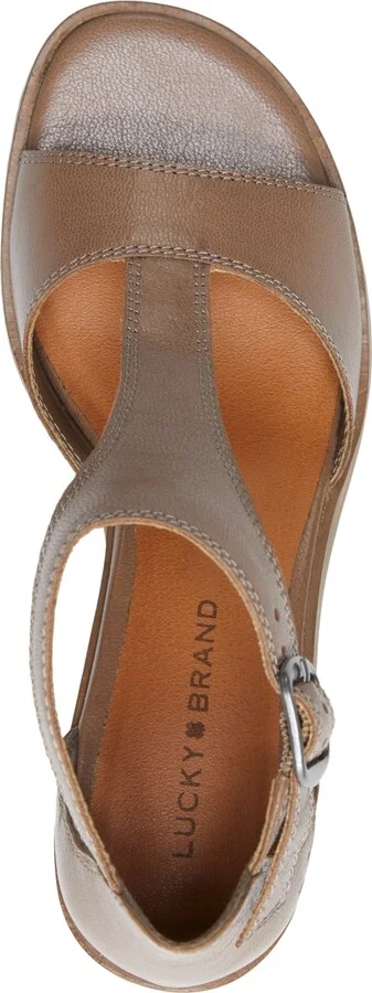 Lucky Brand Women's Sabeni T-Strap Block-Heel City Sandals - Image 8