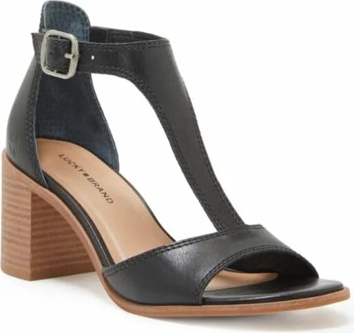 Lucky Brand Women's Sabeni T-Strap Sandal Heeled