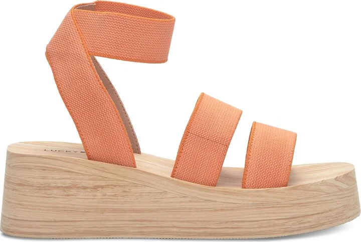 Lucky Brand Women's Samella Strappy Platform Wedge Sandals - Image 2