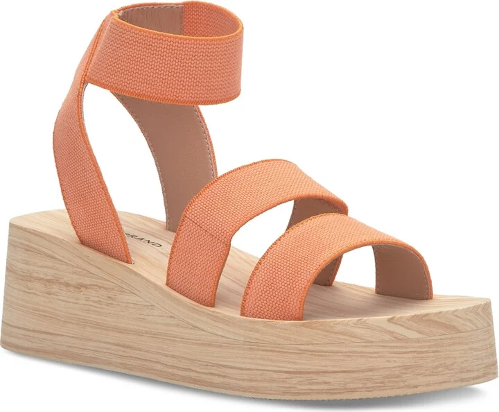 Lucky Brand Women's Samella Strappy Platform Wedge Sandals