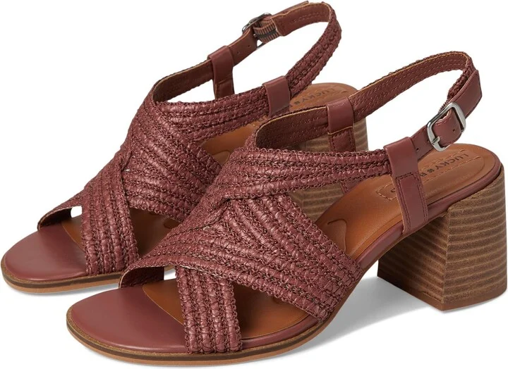Lucky Brand Women's Sasina Cut Out Heeled Sandals