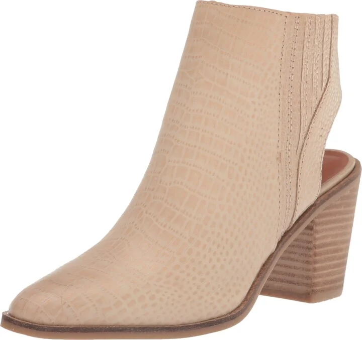 Lucky Brand Women's Shyna Open Back Block Heel Bootie Ankle Boot