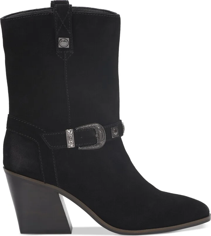 Lucky Brand Women's Sogn Buckled Block-Heel Western Boots - Image 2
