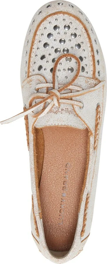 Lucky Brand Women's Timini Studded Moccasin Boat Shoe Loafers - Image 4