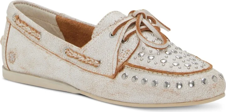 Lucky Brand Women's Timini Studded Moccasin Boat Shoe Loafers