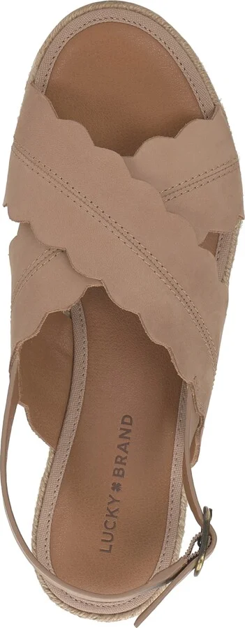 Lucky Brand Women's Tonita Crossband Espadrille Wedge Sandals - Image 4