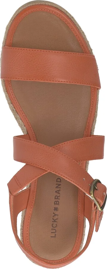 Lucky Brand Women's Trianna Strappy Espadrille Wedge Sandals - Image 9