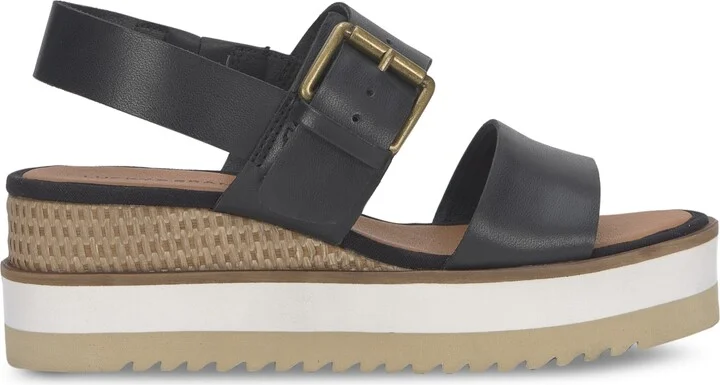 Lucky Brand Women's Turoma Double Band Flatform Sandals - Natural/platinum Metallic Linen - Image 6