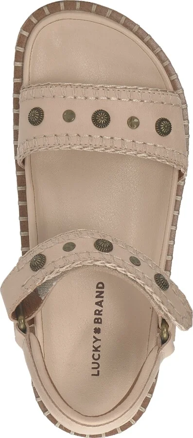 Lucky Brand Women's Ullani Studded Whipstitch Footbed Sandals - Image 4