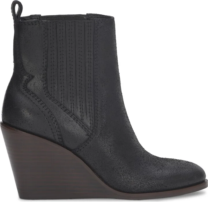 Lucky Brand Women's Wilano Pull-On Wedge Booties - Caramel/Caramel Suede - Image 6