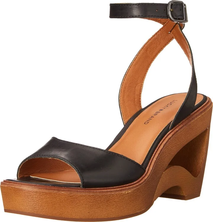 Lucky Brand Women's Wyndin Sculpted Wedge Sandal
