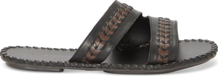 Lucky Brand Women's Zanora Double Band Flat Sandals - Black/Array Leather - Image 2