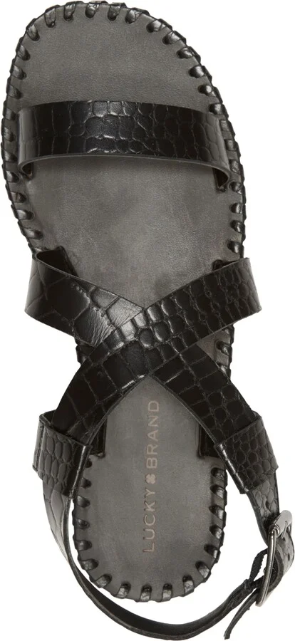 Lucky Brand Women's Zelek Crisscross Flat Sandals - Image 4