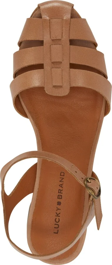 Lucky Brand Women's Zilma Ankle Strap Fisherman Flat Sandals - Image 8