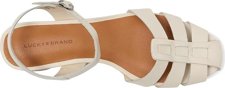 Lucky Brand Zilma Fisherman Sandals Women's Sandals Tusk : 6.5 B - Medium, Leather - Image 2