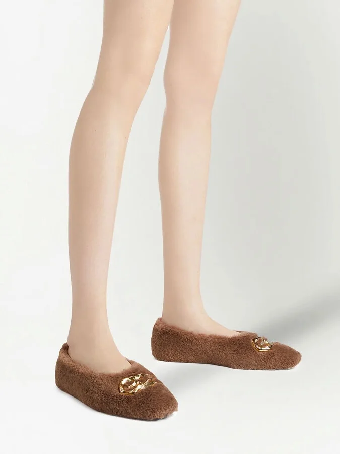 Lucreciia faux fur loafers - Image 5