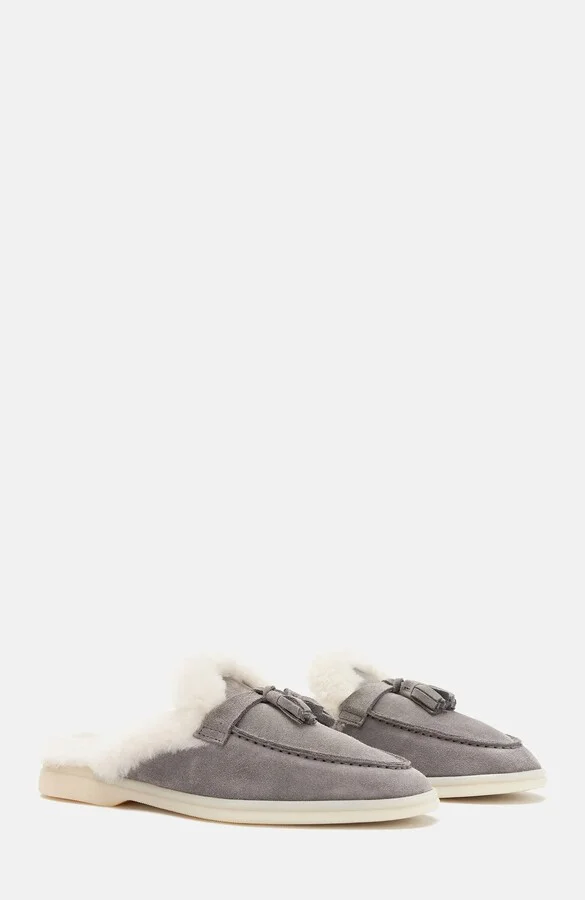 Grey - Suede Fur