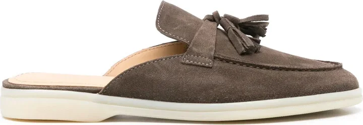Lucrezia tassel-detail suede mules